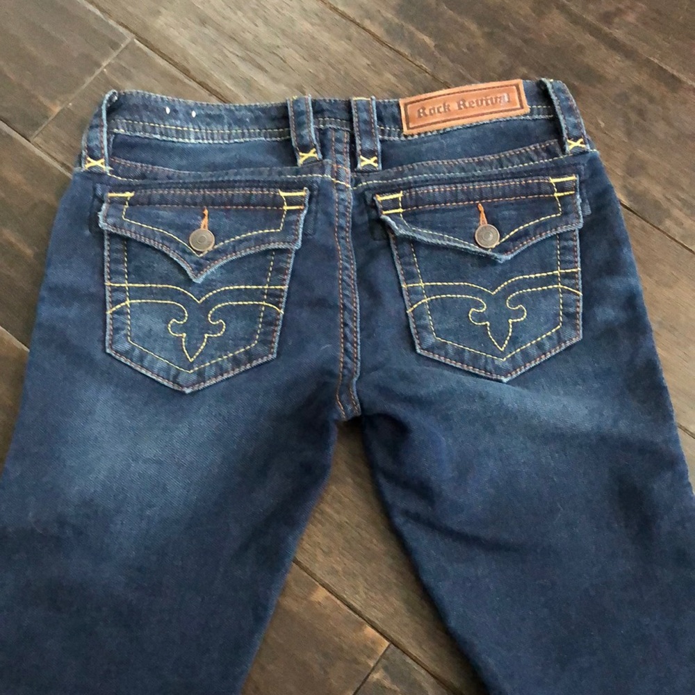 Jessica skinny Rock revival jeans sz 28